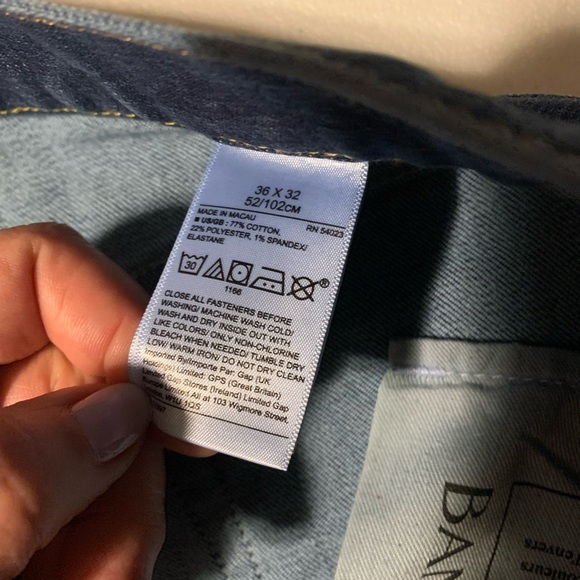 Banana Republic Rapid Movement Denim Women’s Straight Leg Slim Fit Jeans 36/32 - Picture 10 of 12